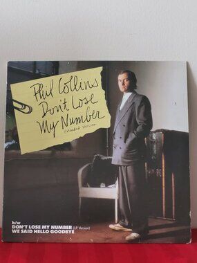 VINTAGE 1985, PHIL COLLINS, DON'T LOSE MY NUMBER, 12" E.P.!!!